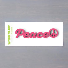 Load image into Gallery viewer, Spunky Fluff Proudly Handmade in South Dakota, USA Peace-Tiny Word Magnet
