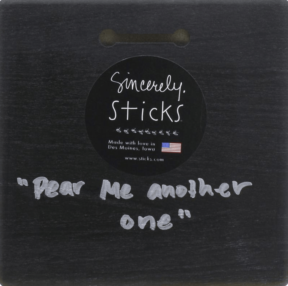 Sticks Wall Art Pear Me Another One 6" x 6" Plaque