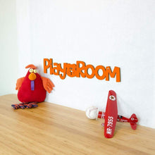 Load image into Gallery viewer, Spunky Fluff Proudly Handmade in South Dakota, USA Orange Play Room

