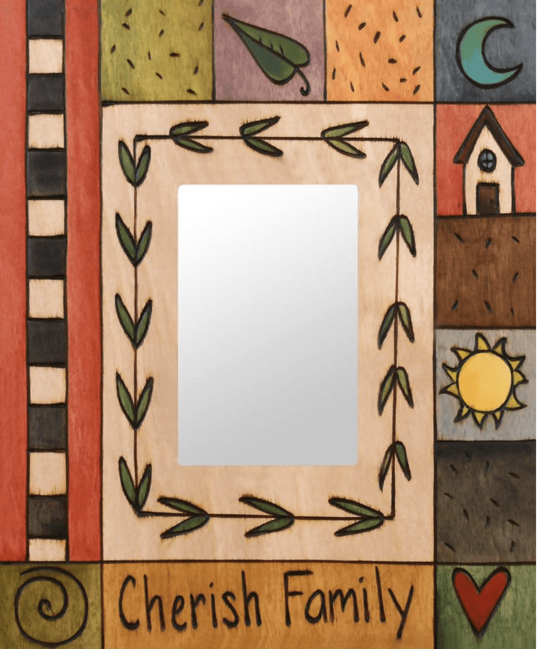 Sticks Mixed Media Polly's Quilt 4" x 6" Frame