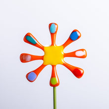 Load image into Gallery viewer, 8 Petals Design Proudly Handmade in South Carolina, USA Orange Potsticker
