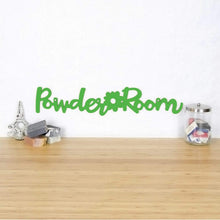 Load image into Gallery viewer, Spunky Fluff Proudly Handmade in South Dakota, USA Grass Green Powder Room
