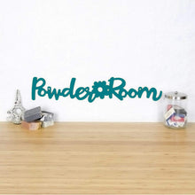 Load image into Gallery viewer, Spunky Fluff Proudly Handmade in South Dakota, USA Teal Powder Room
