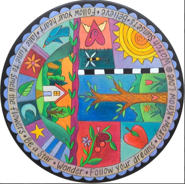 Sticks Proudly Handmade in Iowa, USA Rhapsody in Blue Lazy Susan