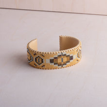 Load image into Gallery viewer, Etkie Jewelry Sahara Glass Beaded Glass Cuff-Large
