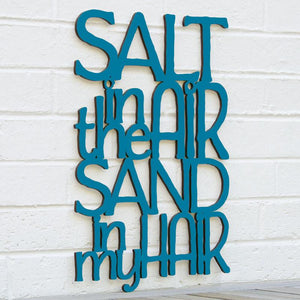 Spunky Fluff Proudly Handmade in South Dakota, USA Medium / Teal Salt In The Air, Sand in My Hair