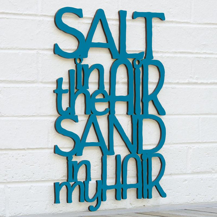 Spunky Fluff Proudly Handmade in South Dakota, USA Medium / Teal Salt In The Air, Sand in My Hair
