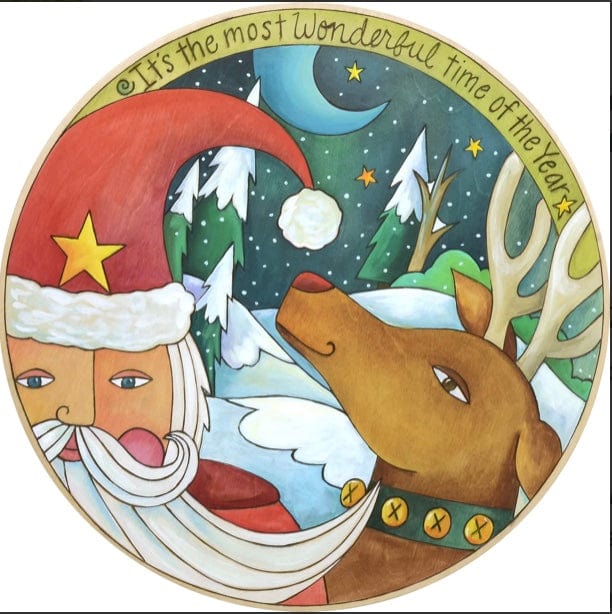 Sticks Proudly Handmade in Iowa, USA Santa's on the Way! Lazy Susan