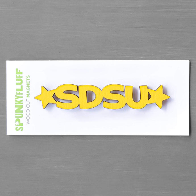 Spunky Fluff Proudly Handmade in South Dakota, USA SDSU-Tiny Word Magnet