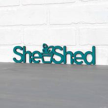 Load image into Gallery viewer, Spunky Fluff Proudly Handmade in South Dakota, USA Small / Teal She Shed
