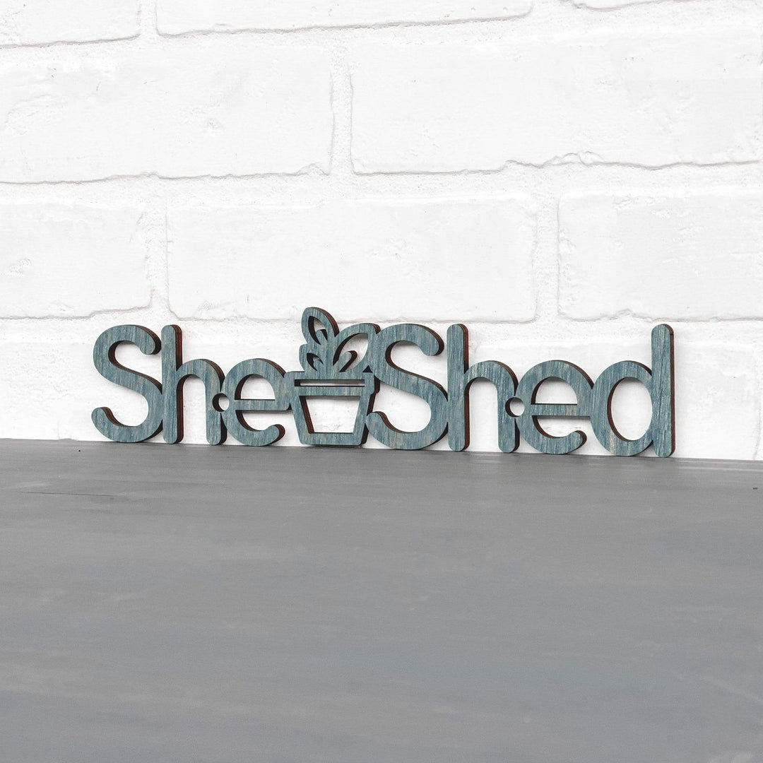 Spunky Fluff Proudly Handmade in South Dakota, USA Small / Weathered Denim She Shed