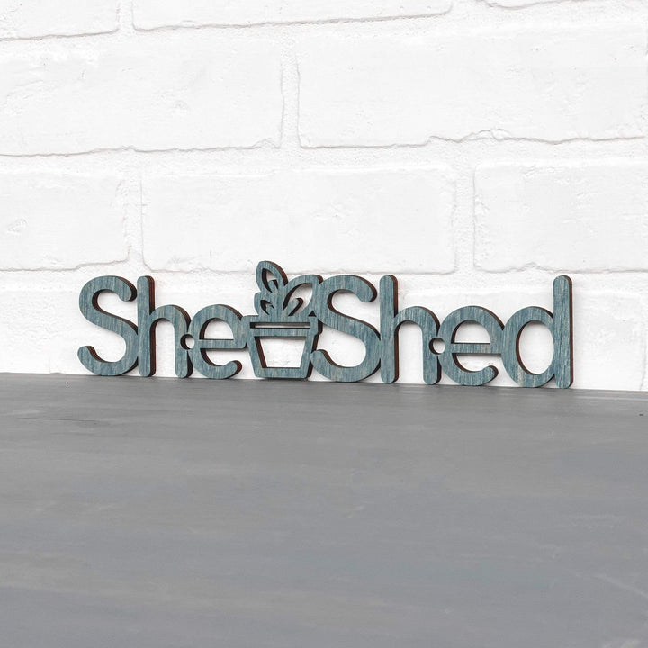 Spunky Fluff Proudly Handmade in South Dakota, USA Small / Weathered Denim She Shed