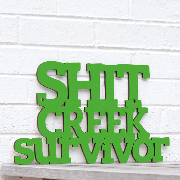 Spunky Fluff Proudly Handmade in South Dakota, USA Small / Grass Green Shit Creek Survivor