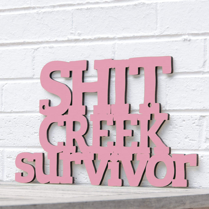 Spunky Fluff Proudly Handmade in South Dakota, USA Small / Pink Shit Creek Survivor