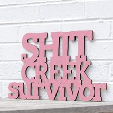 Load image into Gallery viewer, Spunky Fluff Proudly Handmade in South Dakota, USA Small / Pink Shit Creek Survivor
