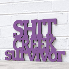 Load image into Gallery viewer, Spunky Fluff Proudly Handmade in South Dakota, USA Small / Purple Shit Creek Survivor
