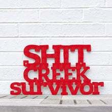 Load image into Gallery viewer, Spunky Fluff Proudly Handmade in South Dakota, USA Small / Red Shit Creek Survivor
