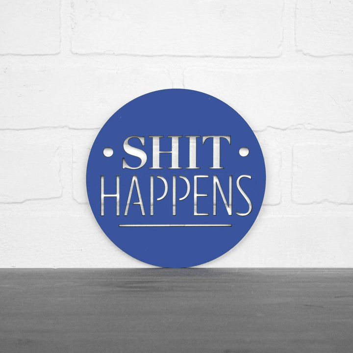 Spunky Fluff Proudly Handmade in South Dakota, USA Small / Cobalt Blue Shit Happens
