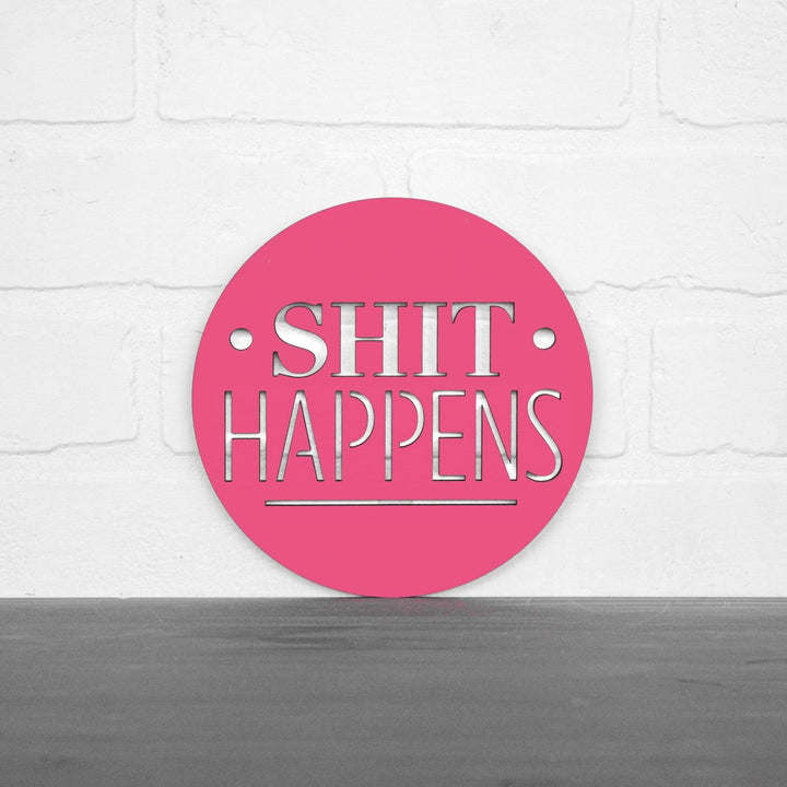 Spunky Fluff Proudly Handmade in South Dakota, USA Small / Magenta Shit Happens