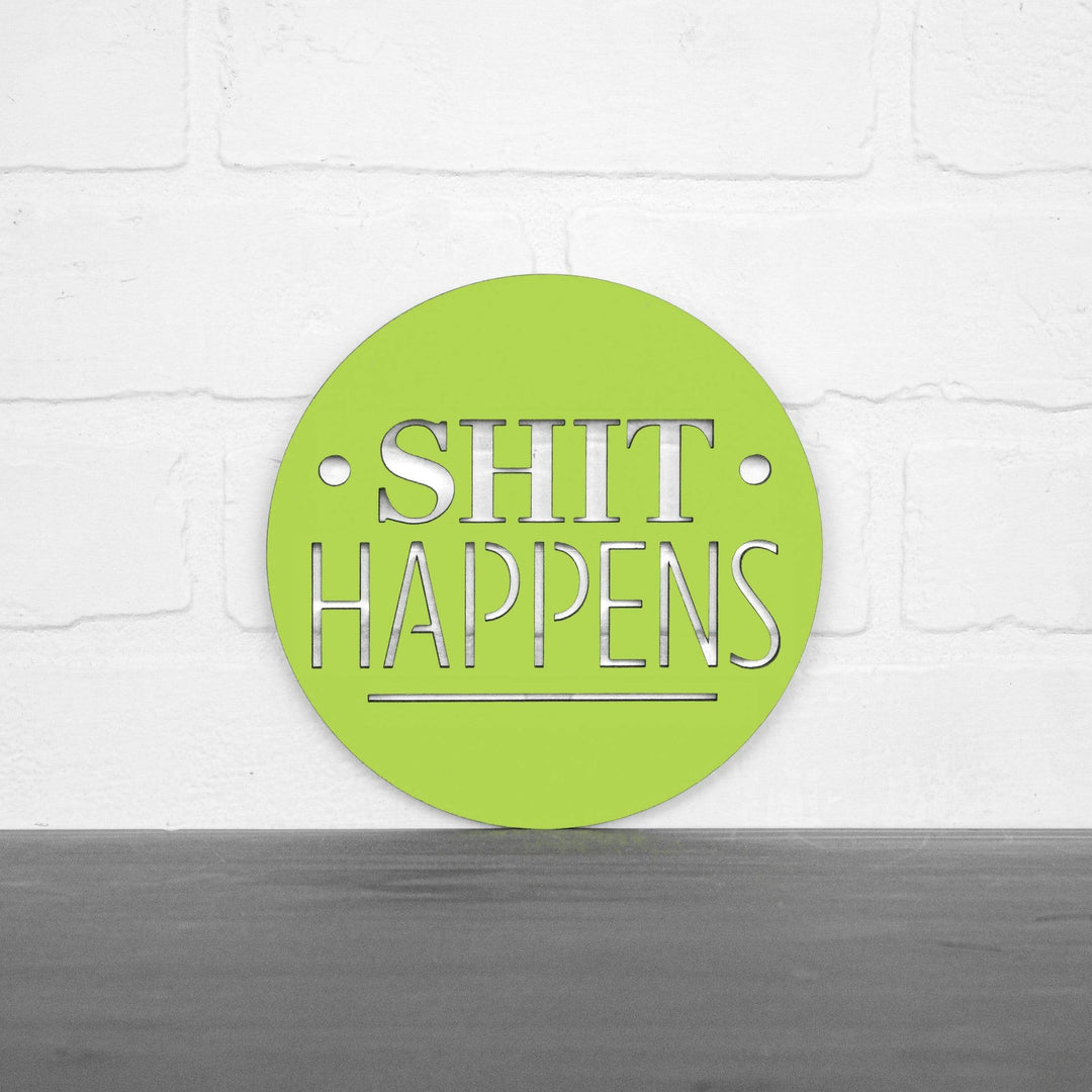 Spunky Fluff Proudly Handmade in South Dakota, USA Small / Pear Green Shit Happens
