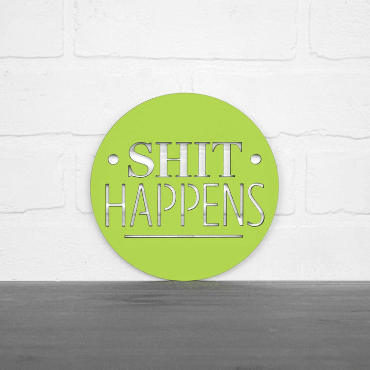 Spunky Fluff Proudly Handmade in South Dakota, USA Small / Pear Green Shit Happens