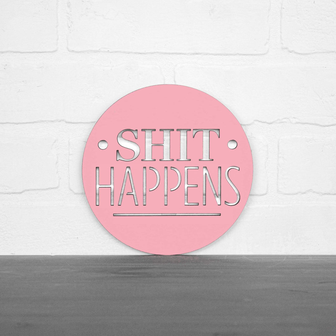 Spunky Fluff Proudly Handmade in South Dakota, USA Small / Pink Shit Happens