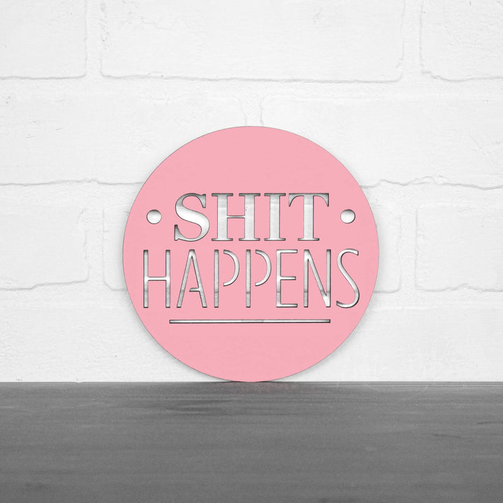 Spunky Fluff Proudly Handmade in South Dakota, USA Small / Pink Shit Happens