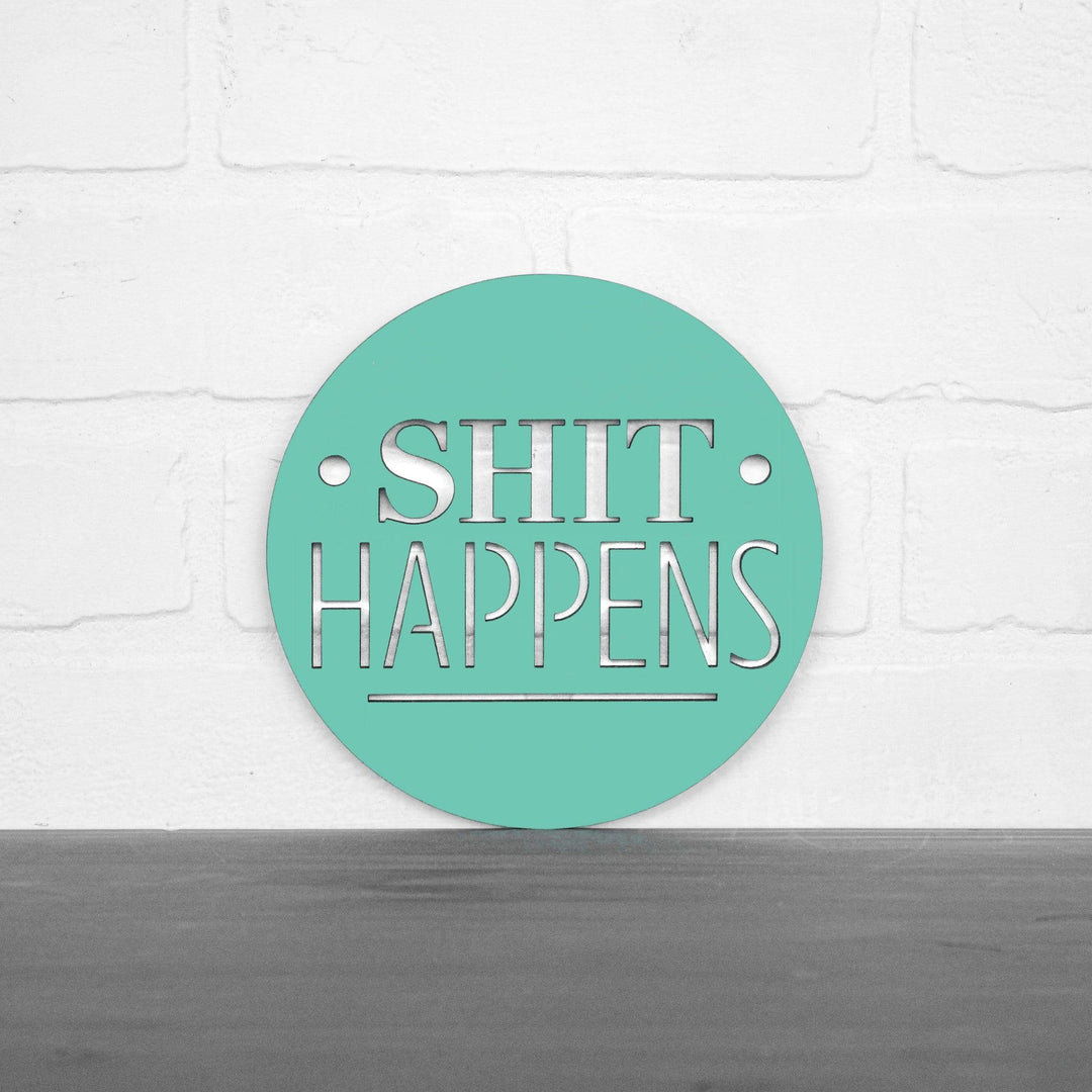 Spunky Fluff Proudly Handmade in South Dakota, USA Small / Turquoise Shit Happens