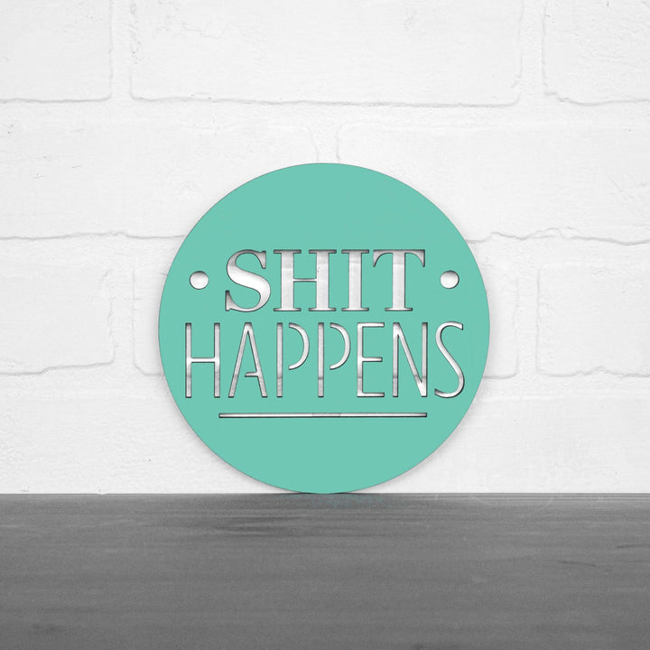 Spunky Fluff Proudly Handmade in South Dakota, USA Small / Turquoise Shit Happens