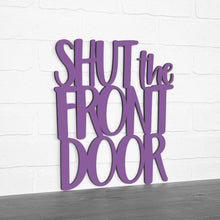 Load image into Gallery viewer, Spunky Fluff Proudly handmade in South Dakota, USA Medium / Purple Shut The Front Door
