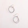Original Hardware Proudly Handmade in Colorado, USA Silver Shimmer Organic Circle Earrings