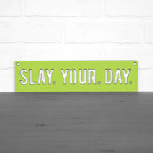 Load image into Gallery viewer, Spunky Fluff Proudly Handmade in South Dakota, USA Medium / Pear Green Slay Your Day
