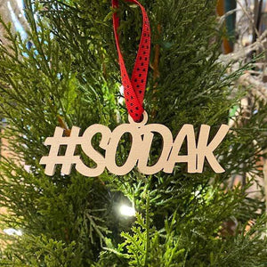 Spunky Fluff Proudly handmade in South Dakota, USA #SODAK Ornament