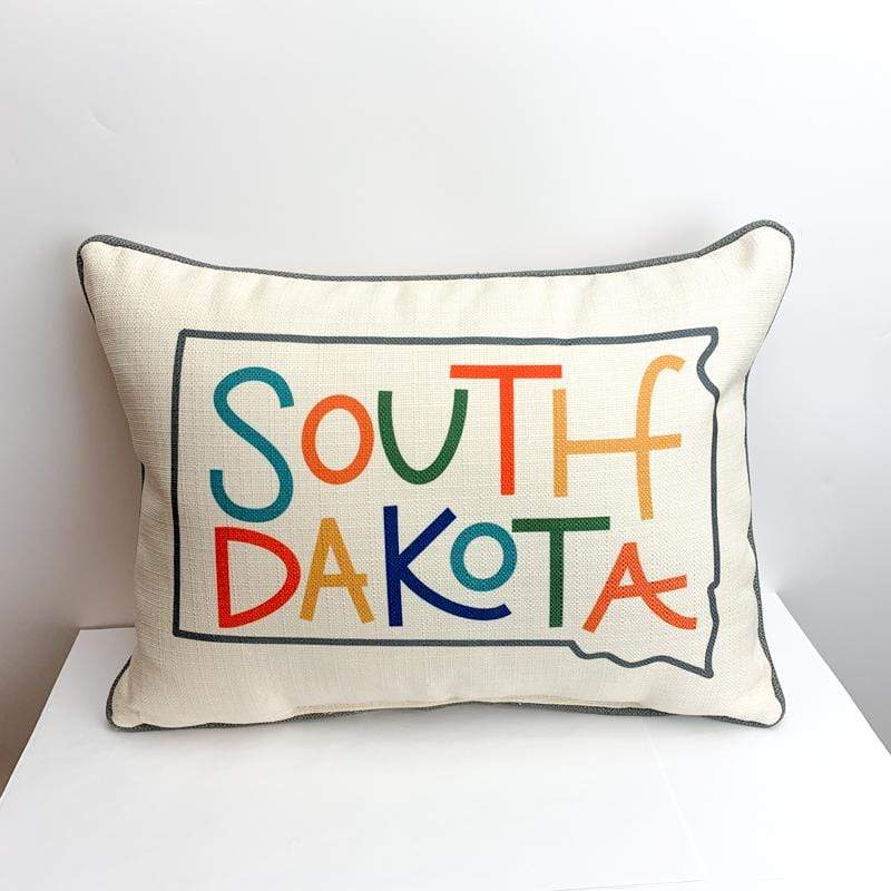 The Little Birdie Proudly Handmade in Mississippi, USA South Dakota Pillow