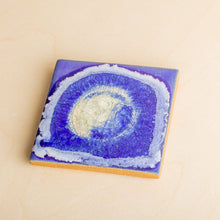 Load image into Gallery viewer, Dock 6 Pottery Ceramics Blue Square Ceramic Coaster
