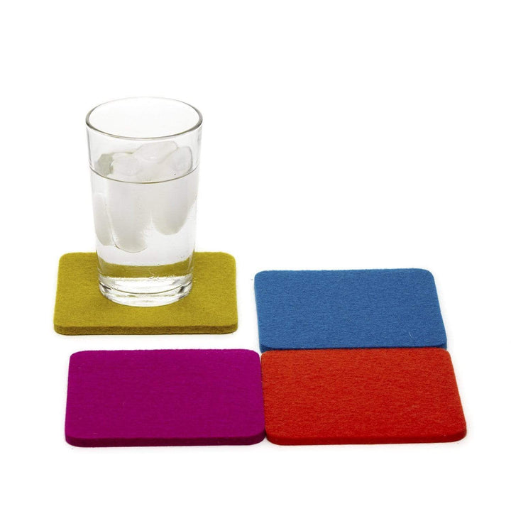 Graf Lantz Kitchen &amp; Bar Electric Square Multi-Color Coaster 4-Pack
