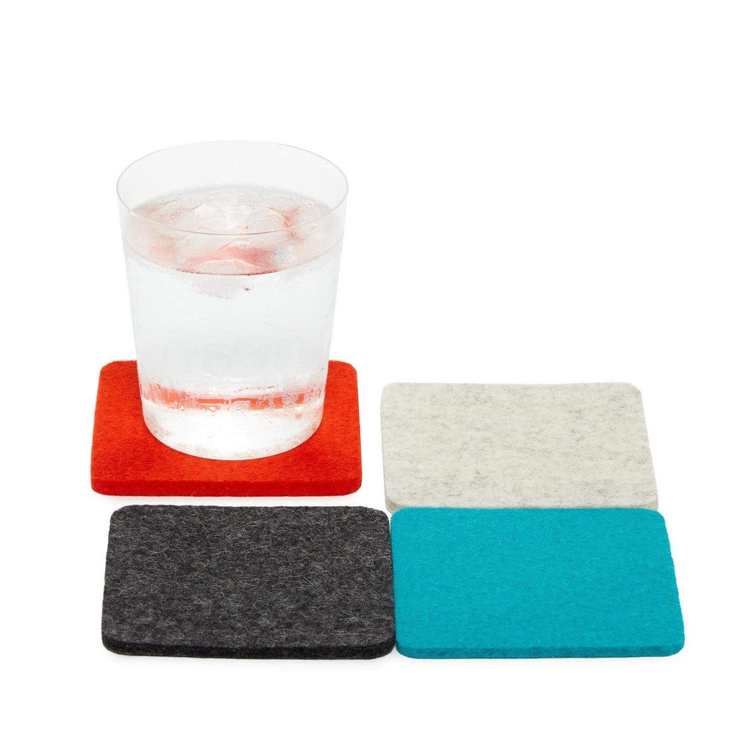 Graf Lantz Kitchen &amp; Bar Midcentury Square Multi-Color Coaster 4-Pack