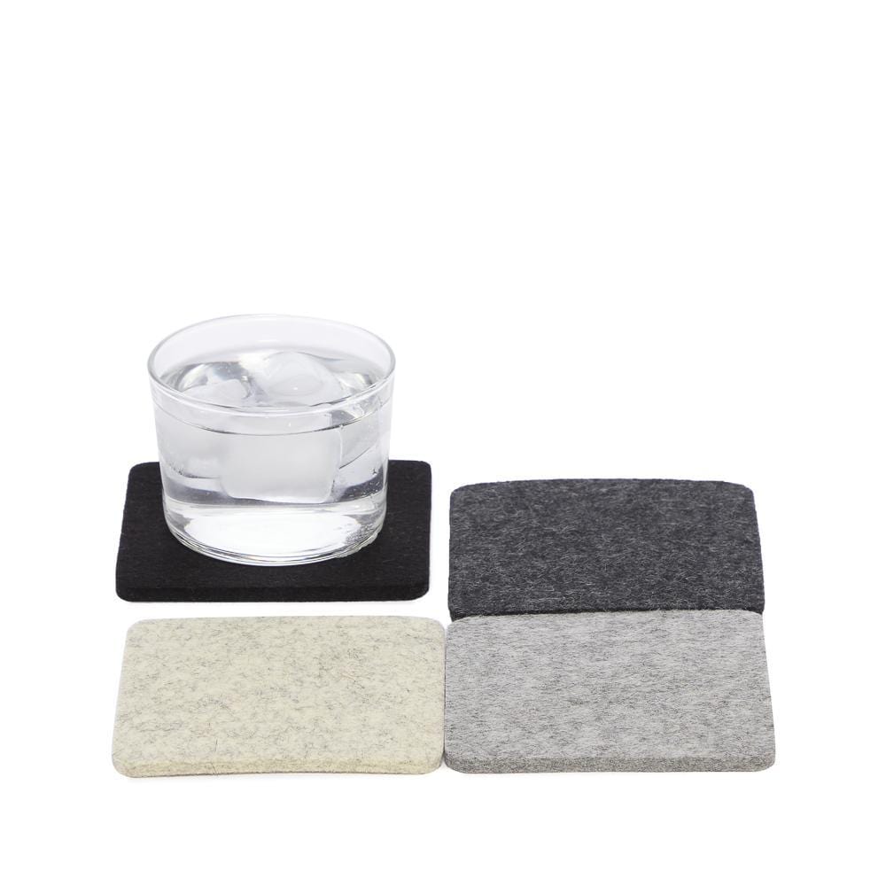 Graf Lantz Kitchen &amp; Bar Noir Square Multi-Color Coaster 4-Pack