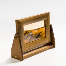 Load image into Gallery viewer, Exotic Sands Home Accents Small Sunset Orange Sand Art in Alder Wood Frame
