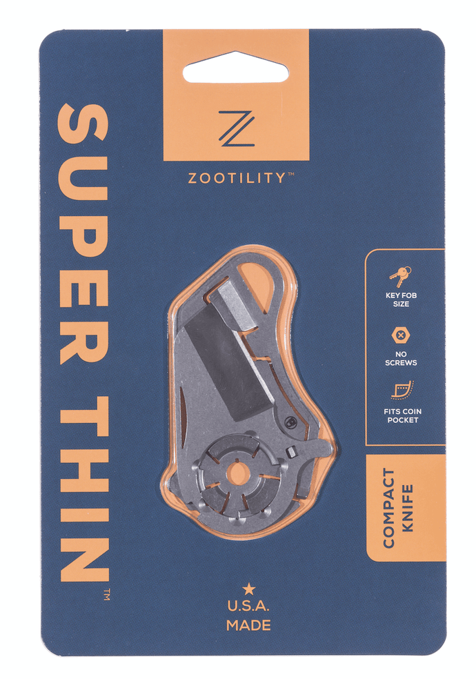 Zootility Tools Proudly Handmade in Maine, USA Super Thin Pocket Knife