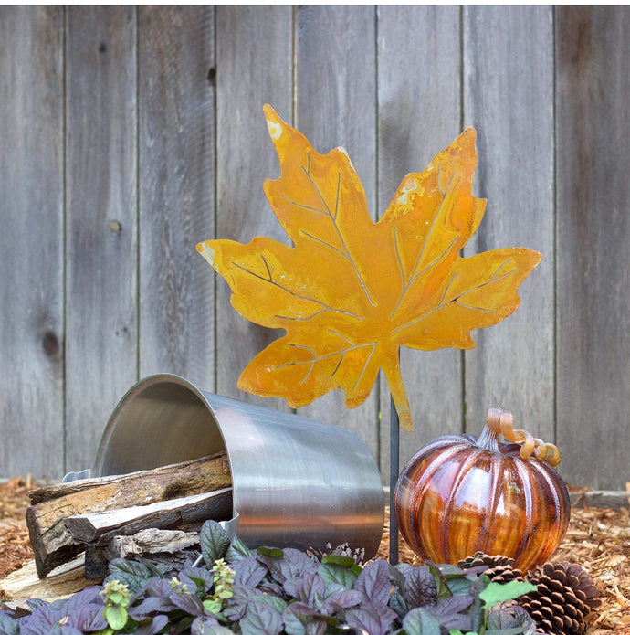 Prairie Dance Proudly Handmade in South Dakota, USA SWAP™ Decorative Fall Maple Leaf