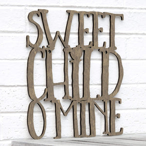 Spunky Fluff Proudly Handmade in South Dakota, USA Medium / Weathered Brown Sweet Child O Mine