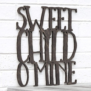 Spunky Fluff Proudly Handmade in South Dakota, USA Medium / Weathered Ebony Sweet Child O Mine