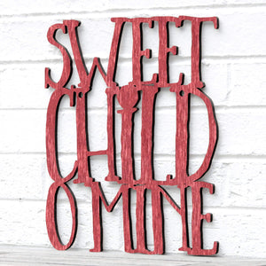 Spunky Fluff Proudly Handmade in South Dakota, USA Medium / Weathered Red Sweet Child O Mine