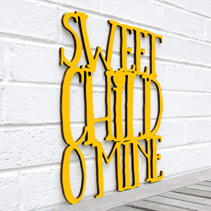 Spunky Fluff Proudly Handmade in South Dakota, USA Medium / Yellow Sweet Child O Mine