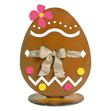 Load image into Gallery viewer, Prairie Dance Proudly Handmade in South Dakota, USA Cream Tabletop &quot;Diamonds&quot; Easter Egg
