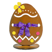 Load image into Gallery viewer, Prairie Dance Proudly Handmade in South Dakota, USA Purple Tabletop &quot;Diamonds&quot; Easter Egg
