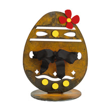 Load image into Gallery viewer, Prairie Dance Proudly Handmade in South Dakota, USA Black Tabletop &quot;Ovals&quot; Easter Egg
