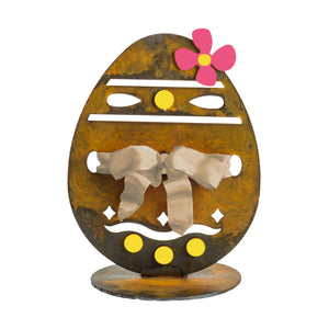 Prairie Dance Proudly Handmade in South Dakota, USA Cream Tabletop "Ovals" Easter Egg