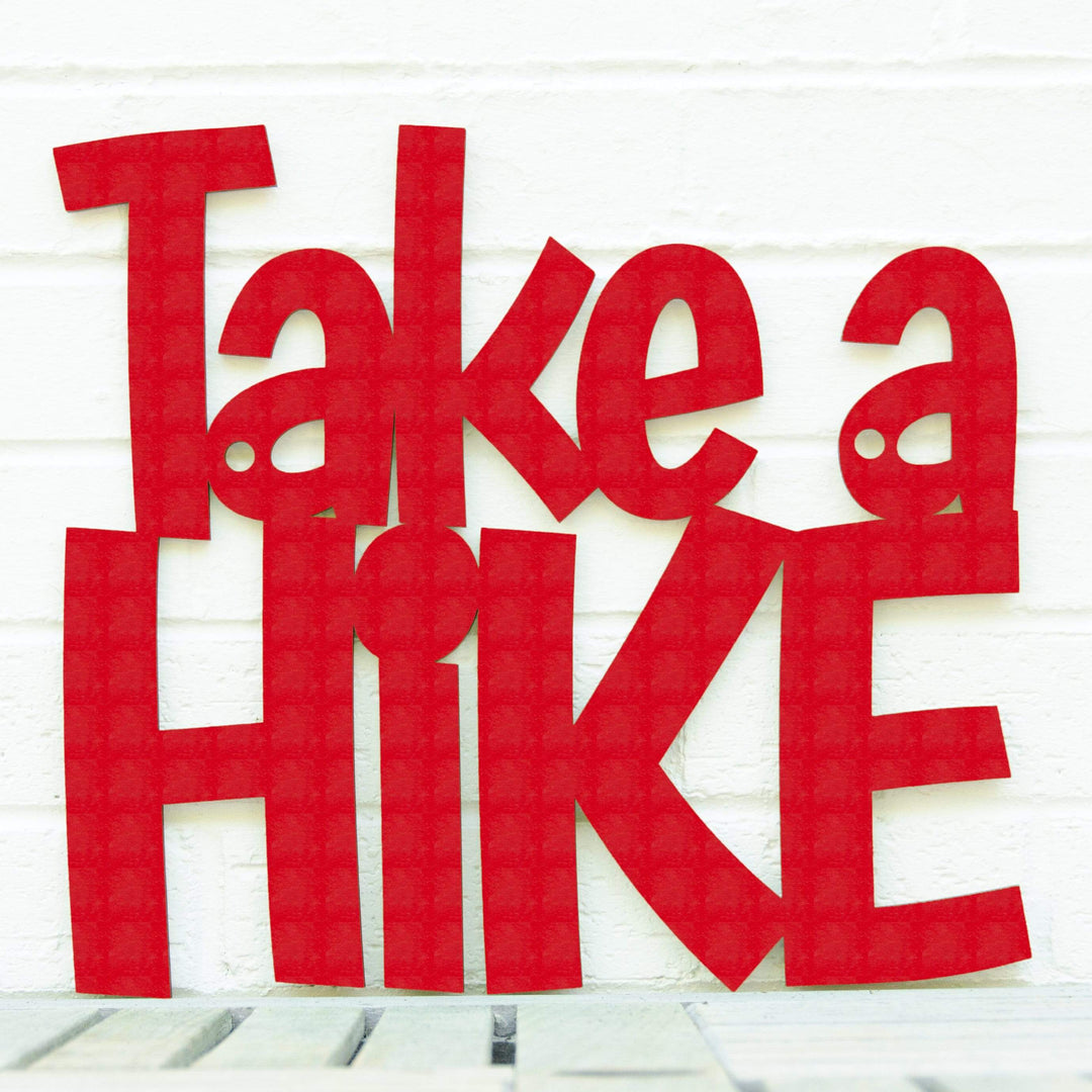Spunky Fluff Proudly Handmade in South Dakota, USA Small / Red Take A Hike